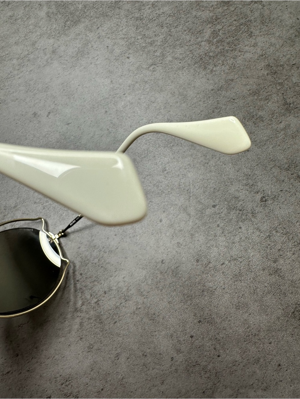 Miu Miu SMU 50S Scenique Gold Metal Oversized Round Sunglasses - Picture 3 of 9